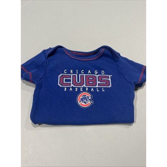 Chicago Cubs Infant Short Sleeved One Piece MLB Baseball Baby 6/9 Months - Picture 5 of 5